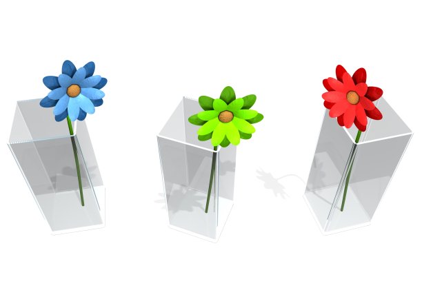 玻璃花瓶里的花图片下载