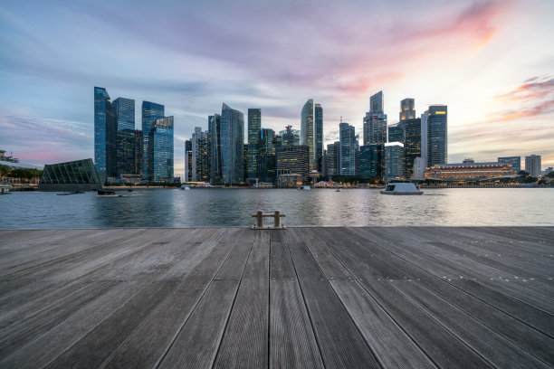 新加坡在黄昏图片下载