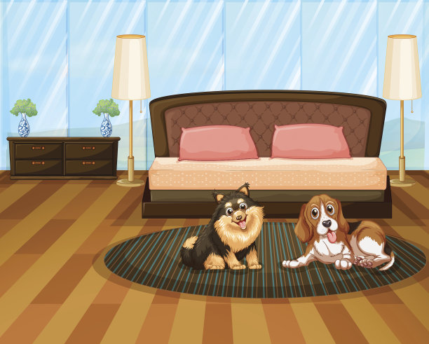 两个可爱的狗图片下载