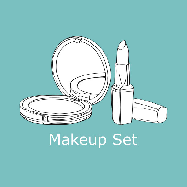 粉和口红图片下载