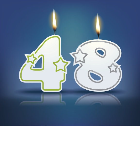 生日蜡烛48号图片下载