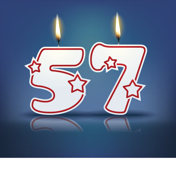 57号生日蜡烛图片下载