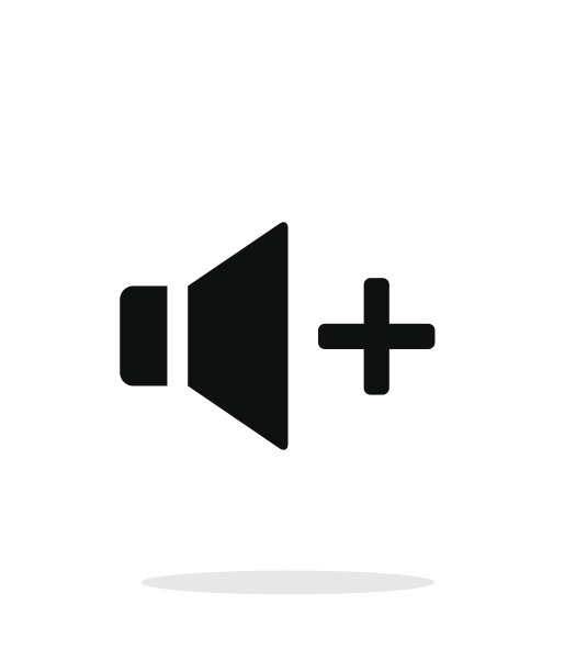 扬声器图标。白色背景上的音量图标图片下载