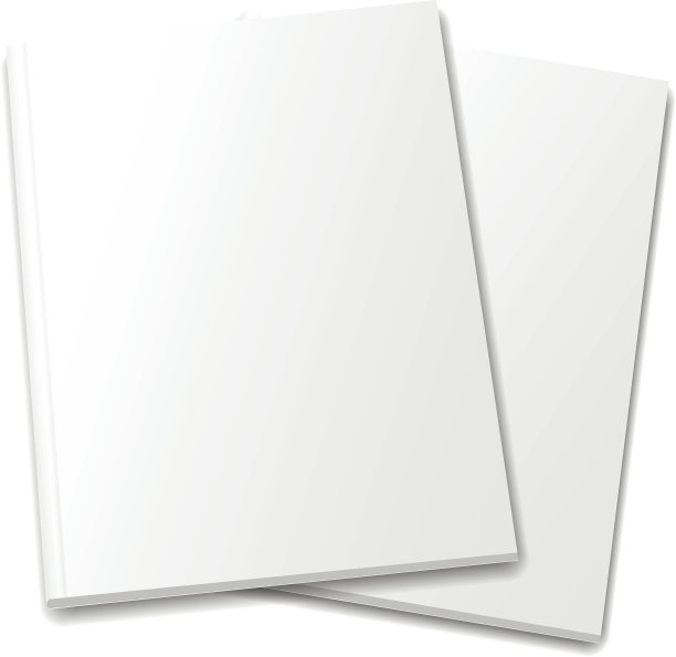 收集各种空白的白底书图片下载