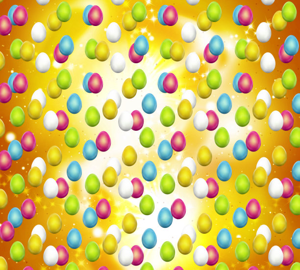 复活节时间彩色设计图形图片下载