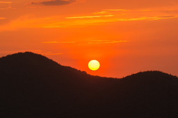 山的剪影图片下载