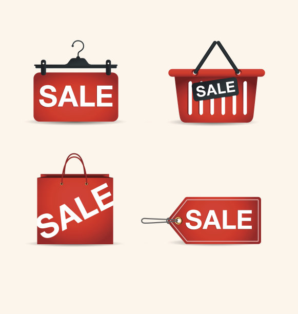 销售和女人购物，矢量，时尚，标志，图标图片下载