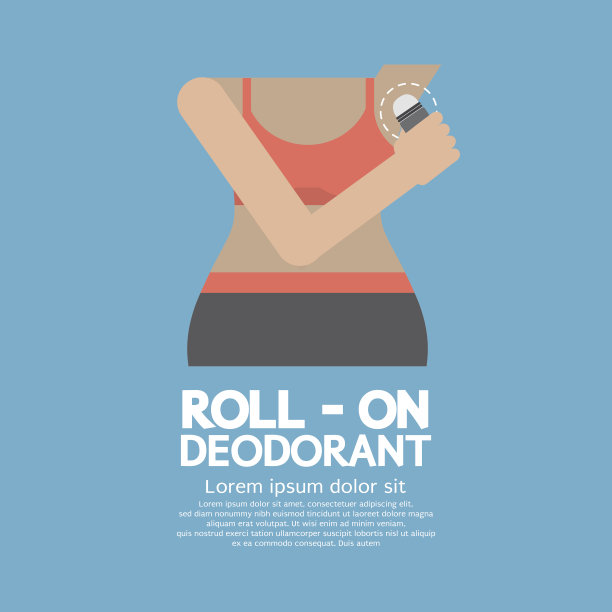 运动女性使用滚香体露图片下载