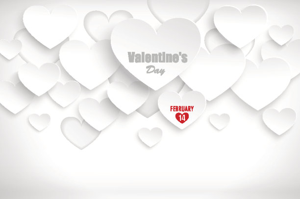 带心形的抽象背景图片下载