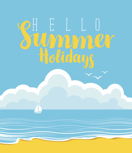 沙滩矢量图素材ID：165210724