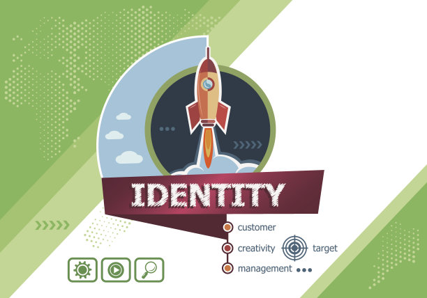 标识设计概念用于业务分析、计划、图片下载