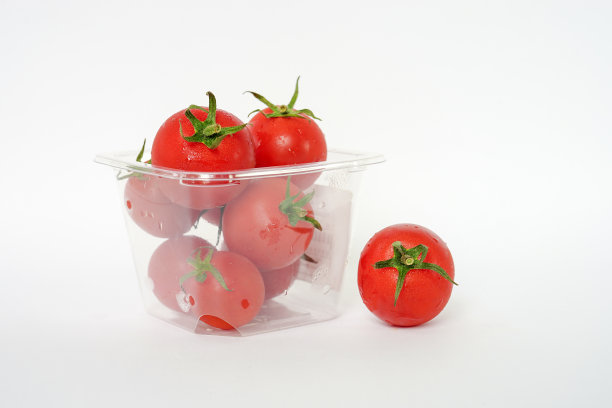 鲜红可口的西红柿包装干净图片下载