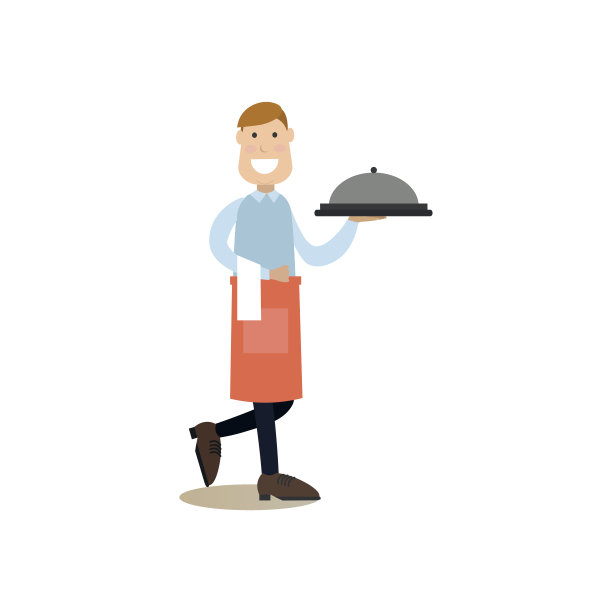 库克人矢量插图在平面风格图片下载