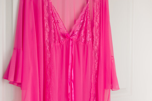 粉色透视睡衣图片下载