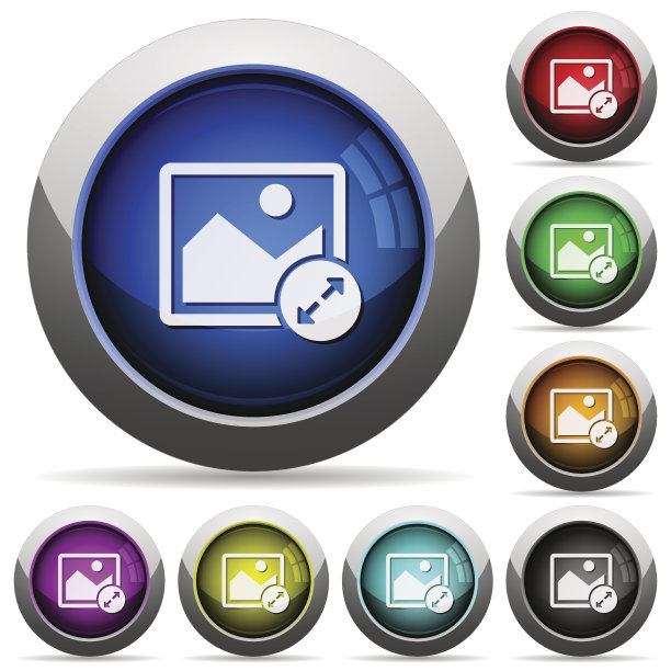 调整图像大圆形光滑按钮图片下载