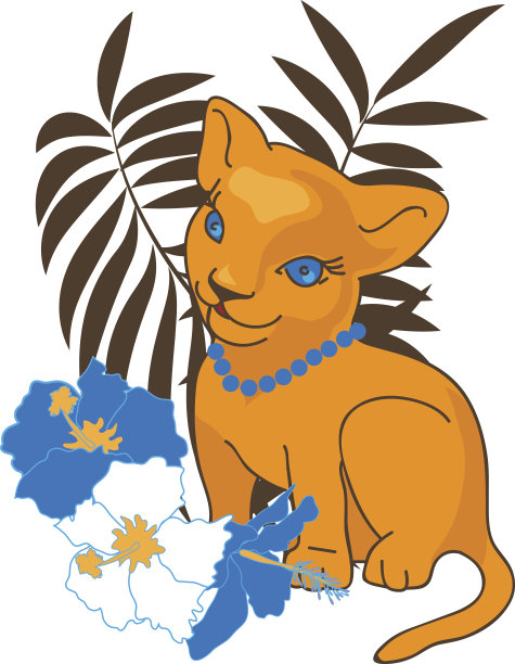 Leo儿童矢量插图图片下载