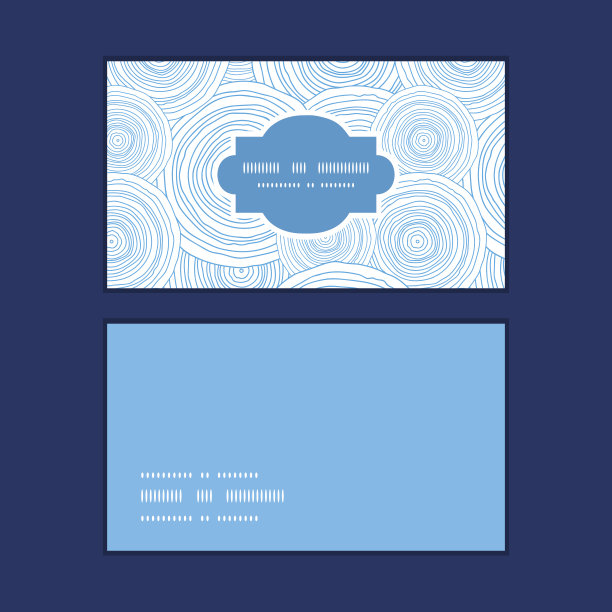 矢量涂鸦圈水纹理横框图案名片图片下载