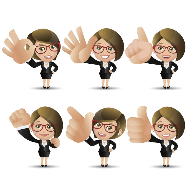 人定-业务-大手。女商人图片下载