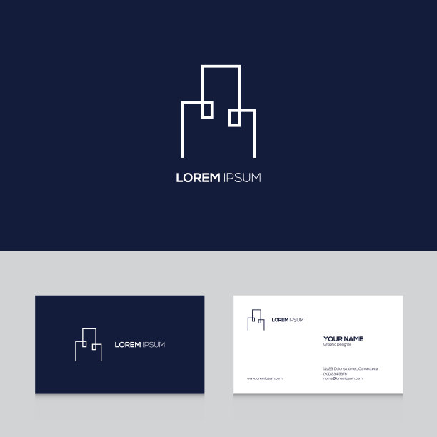 摘要名片模板上的图标设计图片下载