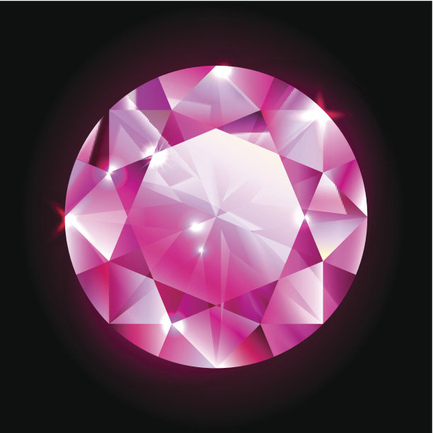 红色的圆形钻石图片下载