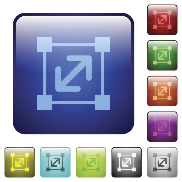 调整元素颜色方形按钮的大小图片下载