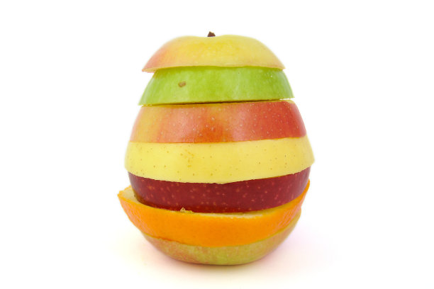 混合水果，橘子，苹果和柠檬图片下载