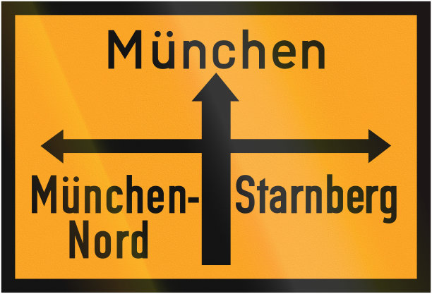 1936年前往慕尼黑的方向标志图片下载