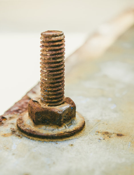 老生锈的螺丝图片下载