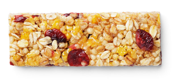 格兰诺拉燕麦棒(麦片或谷物棒)孤立在白色图片下载