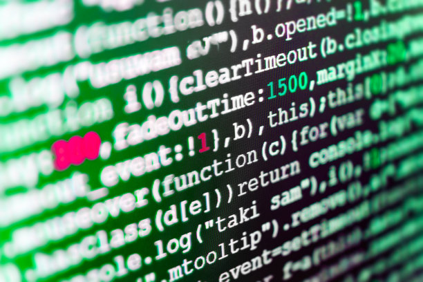 网站编程，源代码特写。图片下载