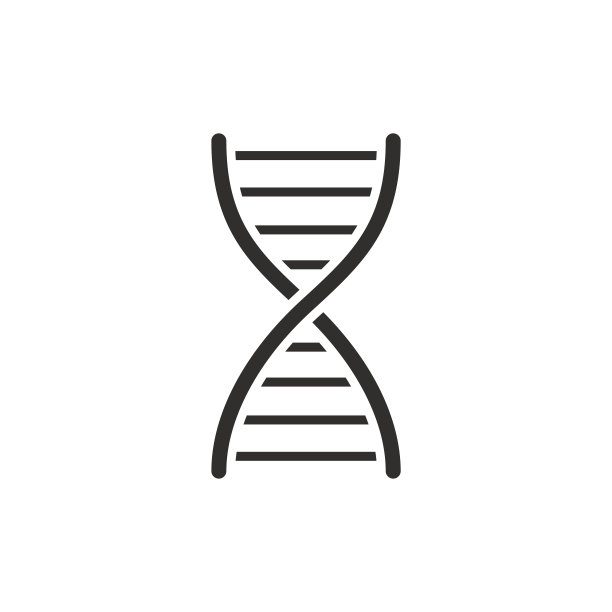 DNA，现代平面图标图片下载