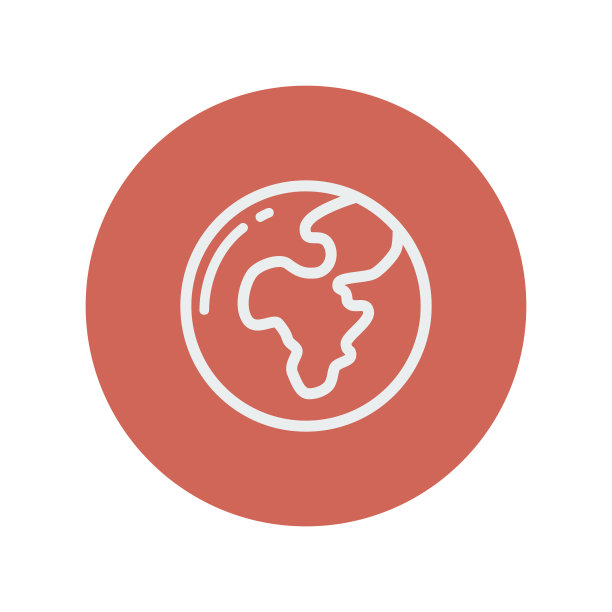 地球仪细线图标图片下载