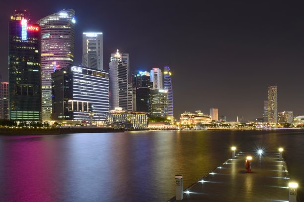 新加坡的天际线图片下载