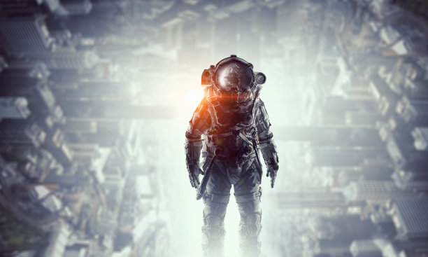 身穿宇航服的宇航员素材图片