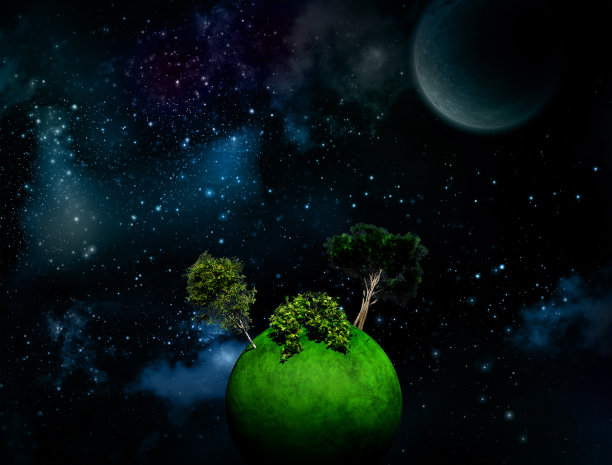 超现实的空间背景图片下载