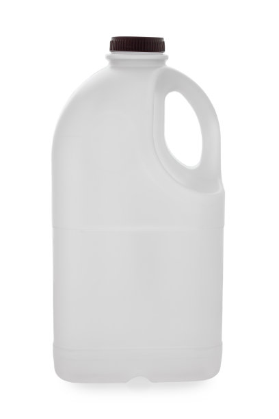 加仑牛奶瓶塑料容器的白色背景图片下载