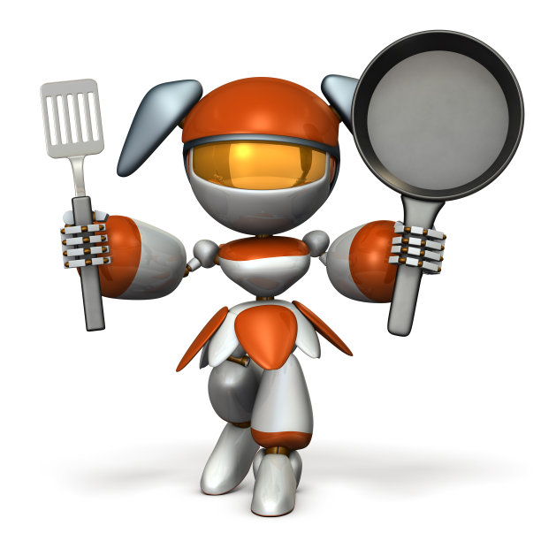 女孩擅长做饭。图片下载