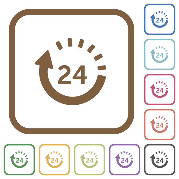 24小时交付简单图标图片下载