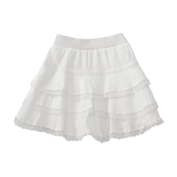 白色背景上的白色蕾丝裙图片下载