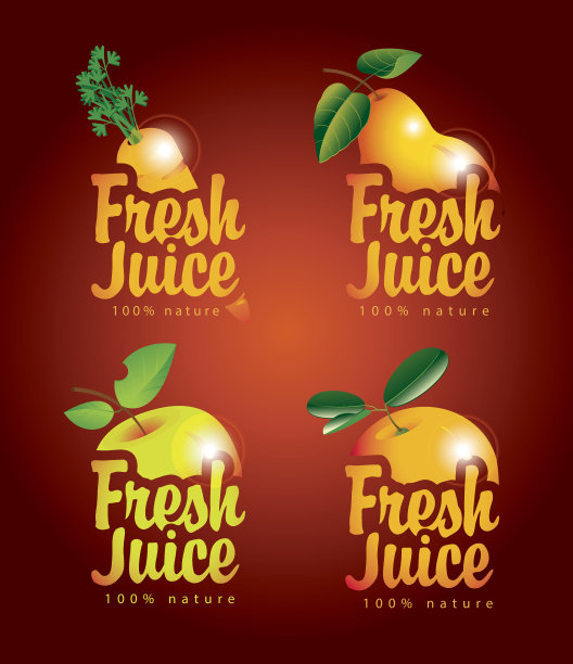 一套新鲜果汁与水果的图片图片下载