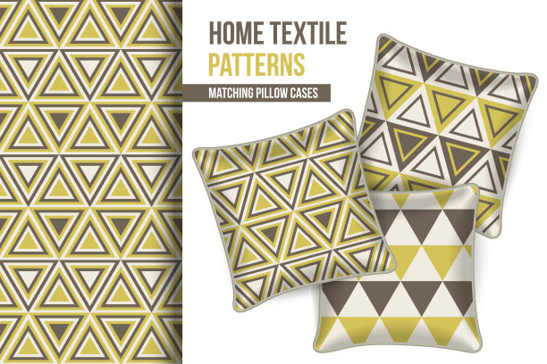 图案和一套装饰枕头图片下载