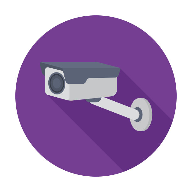 隐藏的相机图标在平面风格孤立的白色背景。酒店符号股票矢量插图。图片下载