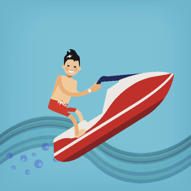 扁平风格的男性人物矢量素材 - 年轻男人图片下载