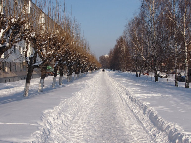 冬天的路图片下载