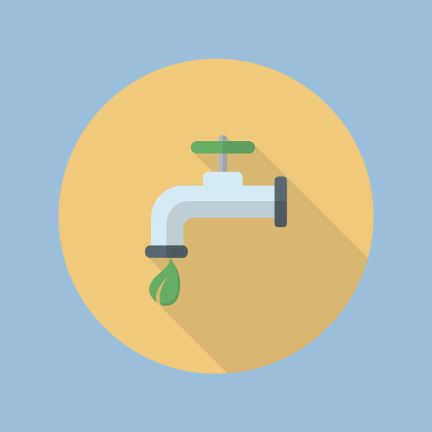 生态水龙头平面图标图片下载