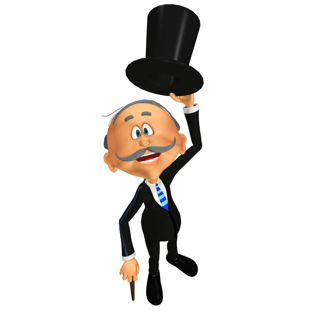 一位老先生的插图图片下载