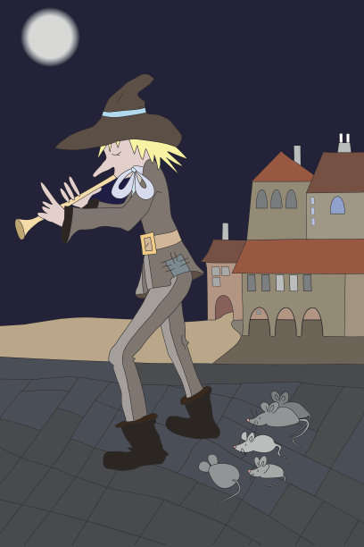 魔笛手童话人物图片下载