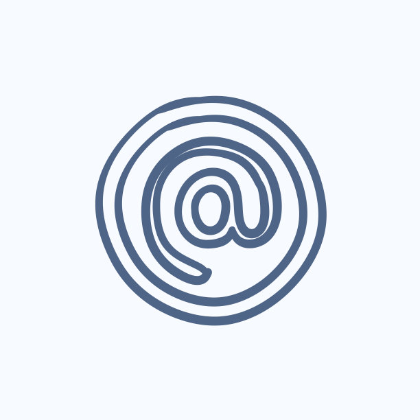 “@”符号手绘图标图片下载