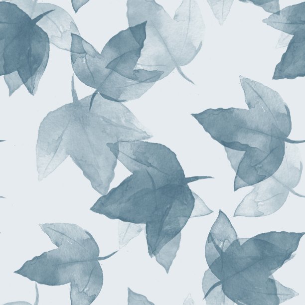 叶子。水彩花卉背景图片下载