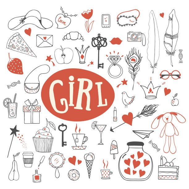 女孩的配件图片下载